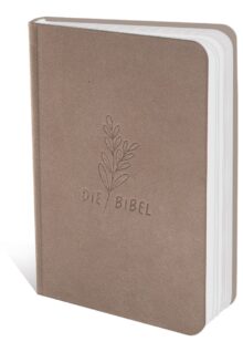 Schlachter 2000 Bibel - Taschenausgabe (Softcover, Rindsleder, Taupe)